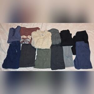 Boys 5T Clothing Bundle 7 Pieces Joggers Hoodie Sweatshirt Fall Outfit Lot